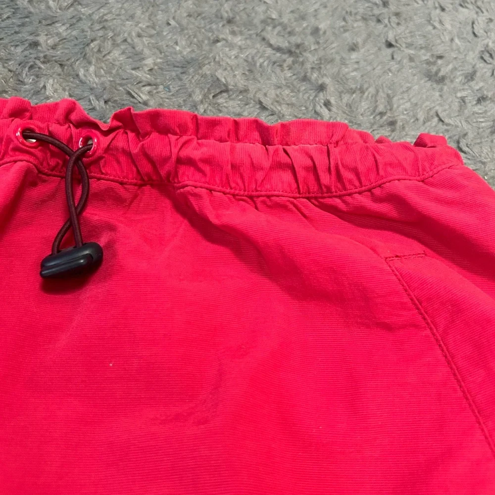Express Red Midi Pencil Skirt Ruched Casual - Picture 5 of 5